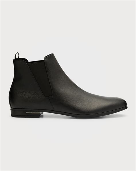 prada rubber chelsea boot|prada saffiano leather chelsea boot.